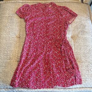 Pink, Red and White Patterned Dress from francescas juniors size XL